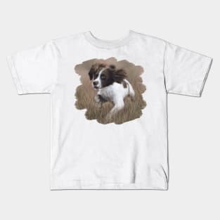 Springer Spaniel painting Kids T-Shirt